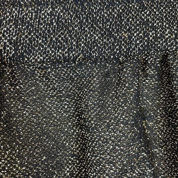 70's VINTAGE Handmade Black/Gold Metallic Tunic - Picture 3 of 4